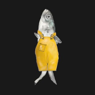 Fish with yellow rain pants T-Shirt