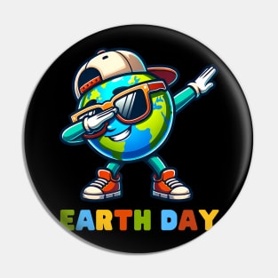 Earth Day 2024 Funny Earth Day Kids Toddler Girls Boys Dab Pin