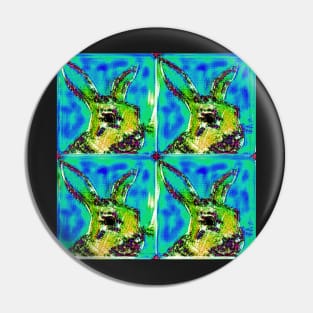 Sweetie the princess bunny of FairyCastleFarm Pop Art Collection Pin