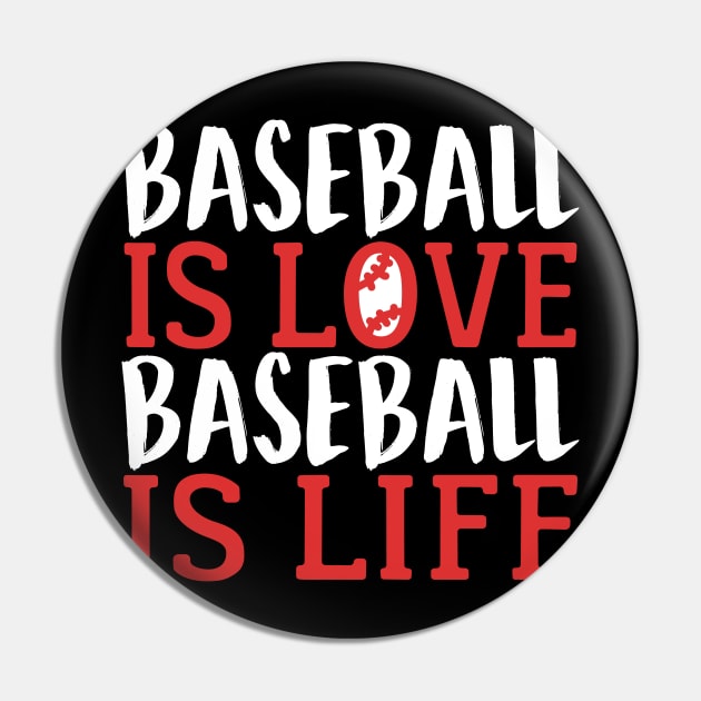 Baseball Is Love Baseball Is Life Pin by fromherotozero