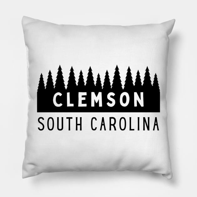 Clemson South Carolina SC Tourist Souvenir Pillow by carolinafound