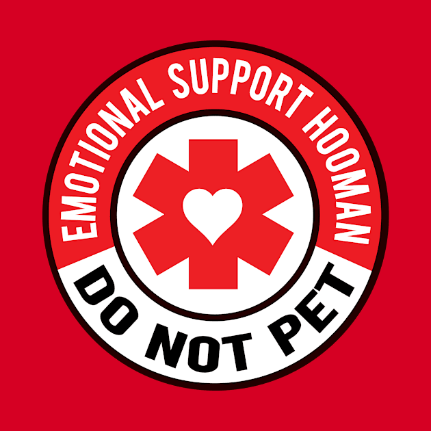 Emotional Support Hooman by CuddleswithCatsArt