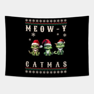 Meowy Catmas Tapestry