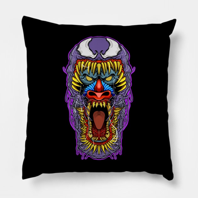 MetaBoonSymbiote Pillow by cungtudaeast