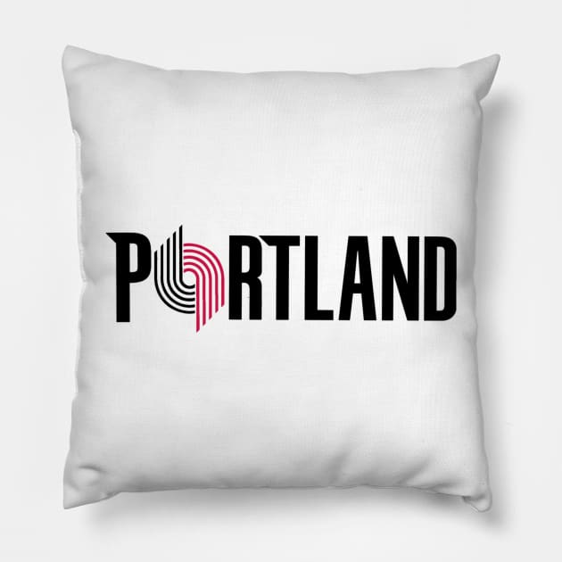 Portland Trail Blazers Pillow by KryptoMadeEazy