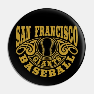 Vintage Retro San Francisco Giants Baseball Pin