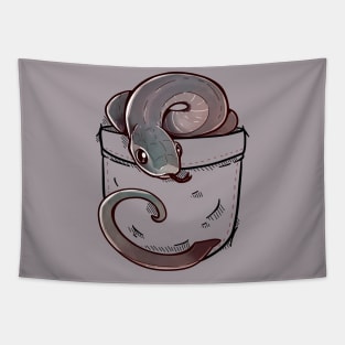 Pocket Cute Egg Eating Snake Pet Tapestry