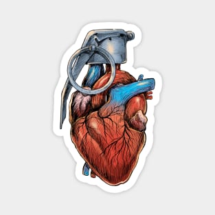 Heart Grenade Magnet