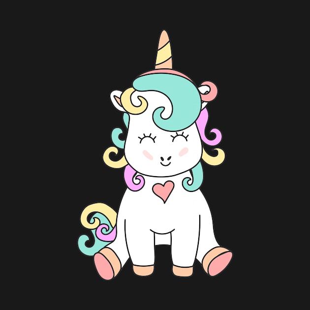 Cute Unicorn Magical Illustration by CuteDesigns