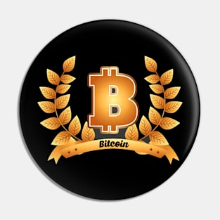 Bitcoin Crypto Logo Pin