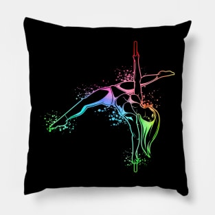 Colorful workout - Pole Fitness Pillow