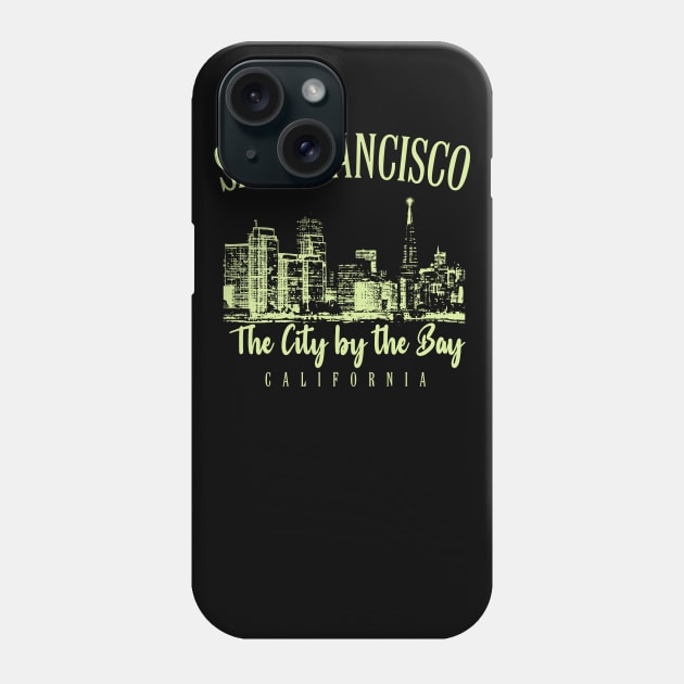 San Francisco The City By The Bay Phone Case by Designkix