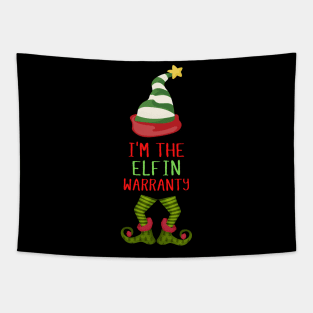 I'm The Elfin Warranty Funny Christmas Tapestry