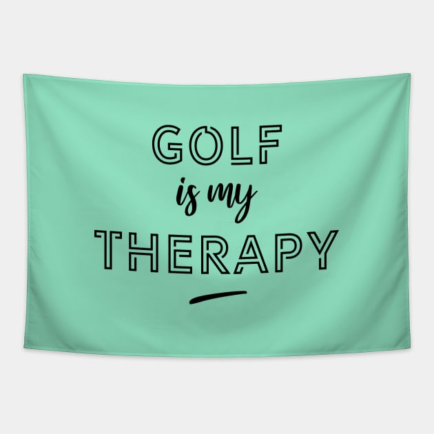 Golf is my therapy Tapestry by lepetitcalamar