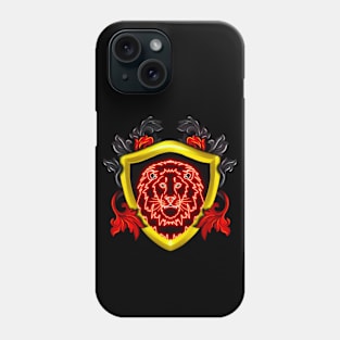 Griffin Crest, wizard, abstract magic art Phone Case