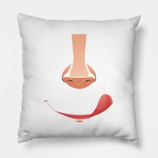 Mund Nase Design funny Geschenk Pillow