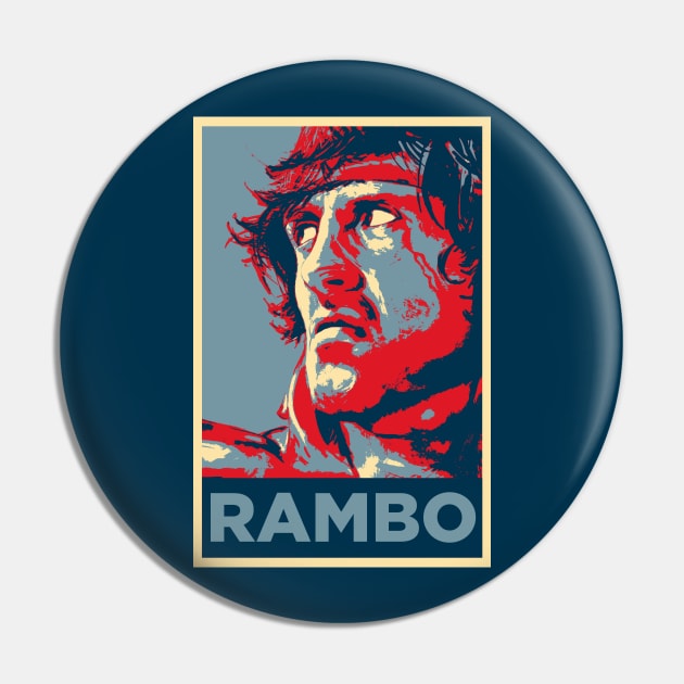 Rambo Pin by TEEVEETEES