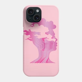 Whispers of Eternity: A Dance of Mind and Clouds Phone Case