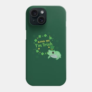 Kiss Me I'm Irish Frog Phone Case