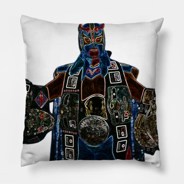 Ultimo Dragon J-Crown V.2 Pillow by MaxMarvelousProductions