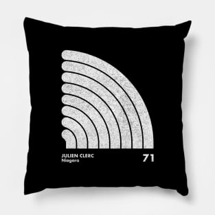 Julien Clerc / Minimal Graphic Design Tribute Pillow