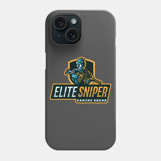 Elite Sniper Gaming Squad Phone Case by Tip Top Tee's