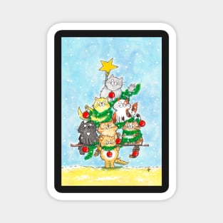 Christmas Cats Magnet