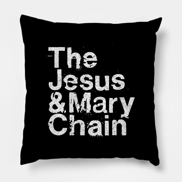 Jesus And Mary Chain Names  / Shoegaze Fan Design Pillow by DankFutura