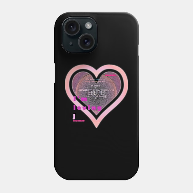 Valentine for J programmer Phone Case by GraphGeek