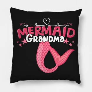 Mermaid Grandma - Girl Birthday Party Gift design Pillow