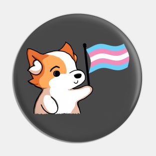 Transgender Pride - Corgi Version Pin