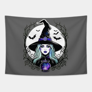 Witch brew halloween potion design Tapestry