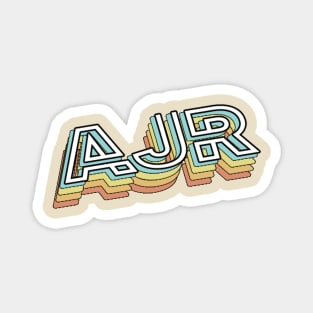 AJR Retro Typography Faded Style Magnet