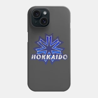 Hokkaido Prefecture Japanese Symbol Distressed Phone Case