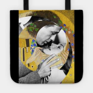 Klimt’s The Kiss and Humphrey Bogart with Lauren Bacall in “Dark Passage” Tote