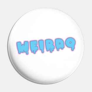 Pastel Slime Weirdo on White Pin