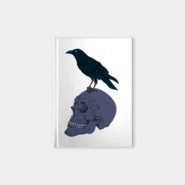 Raven on a Skull