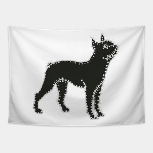 Connect The Boston Terrier Dots Tapestry