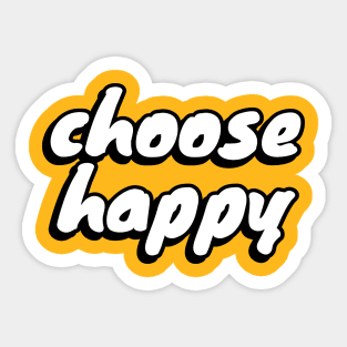 Choose Happy  Sticker for Sale by Crafty-10  Happy stickers, Preppy  stickers, Positivity stickers