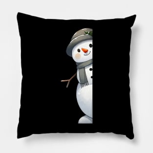 merry christmas snowman Pillow