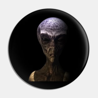 Alien Grey Pin