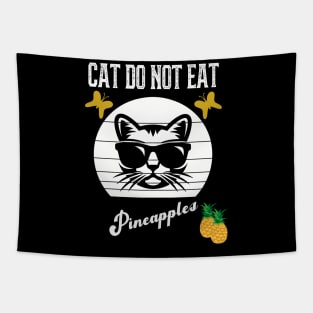 Cat Do Not Eat Pineapples Tapestry