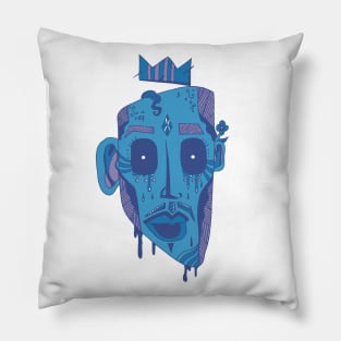 Mountain Blue Strange King Juan Pillow