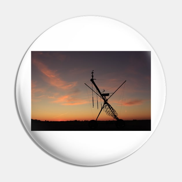 Kansas colorful Sunset with an Irrigation System Silhouette with cloud's. Pin by ROBERTDBROZEK