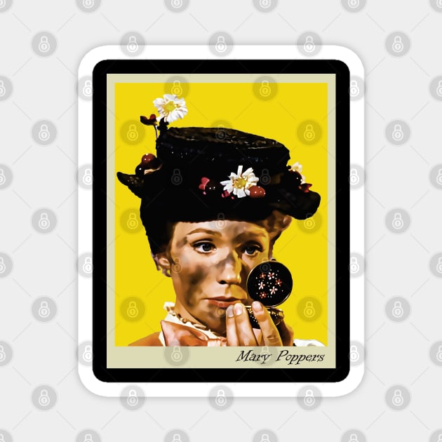 Mary poppins POTRAIT WOMAN Magnet by fatkahstore