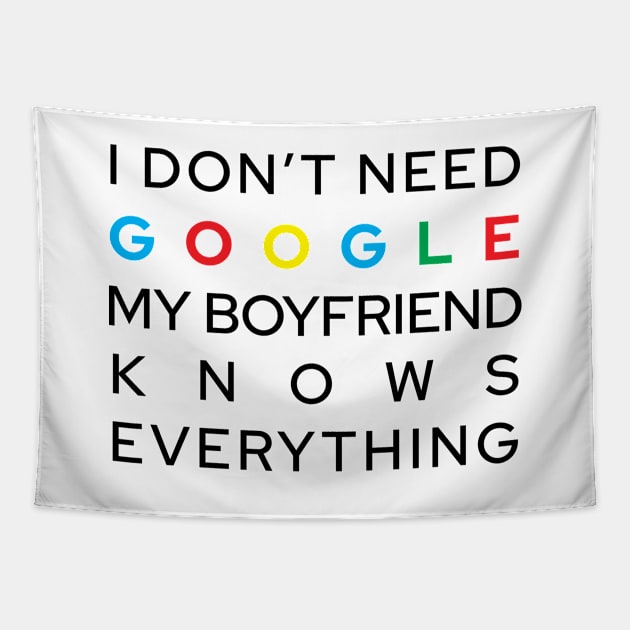 My Boyfriend Knows Everything Tapestry by Marija154