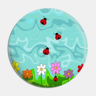 A Cloudy Summer Day For Ladybugs Pin