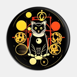 Cat Planetarium Pin