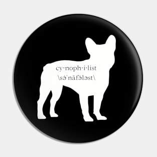 Encyclopaedia Passionum I: Cynophilist - Dog lover (French Bulldog edition) Pin