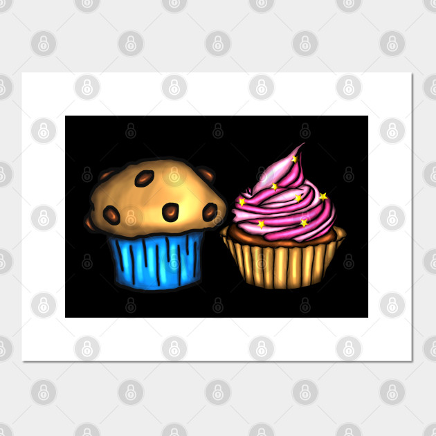 Muffin And Cupcake Cupcake Posters And Art Prints Teepublic Uk